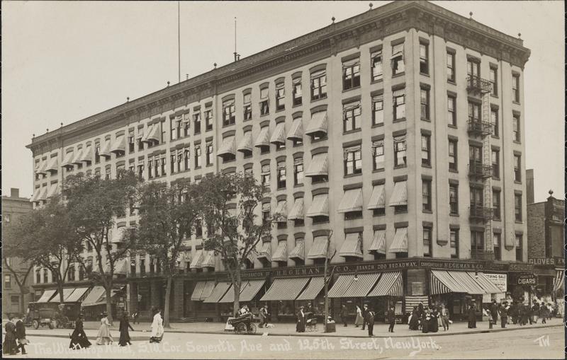 125thSeventhAveWinthropHotelc1906CMNY historical novel125thSeventhAveWinthropHotelc1906CMNY Thaddeus Was Here