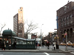 Astor Place in the East Village of New York historical novelAstor Place west subway 300x221 Astor Place in the East Village of New York