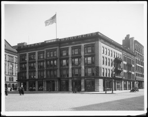 Astor Place in the East Village of New York historical novelBrokaw Brothers Astor place ca 1915 300x237 Astor Place in the East Village of New York