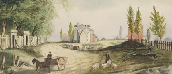 Astor Place in the East Village of New York historical novelbroadway bowery 1831 color 1 Astor Place in the East Village of New York