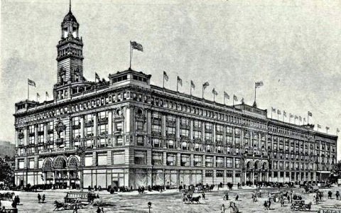 Siegel Cooper Department Store on Sixth Avenue and 17th Street when it opened in 1899