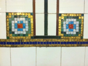 Beautiful tiles on the wall.